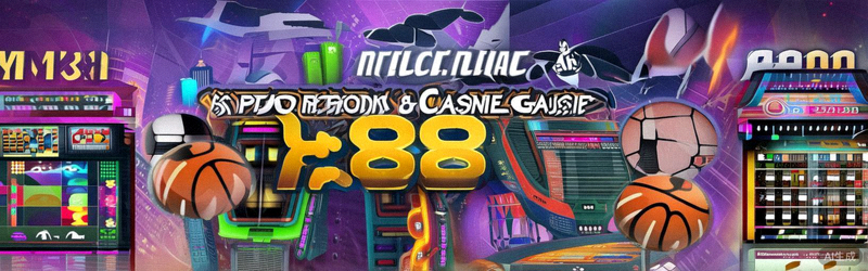 Animasi banner promosi M88 Asia menampilkan berbagai jenis permainan sportsbook dan casino
