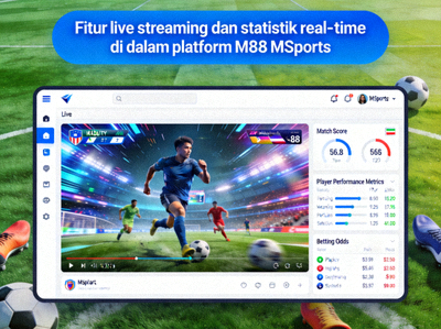 Fitur live streaming dan statistik real-time di dalam platform M88 MSports